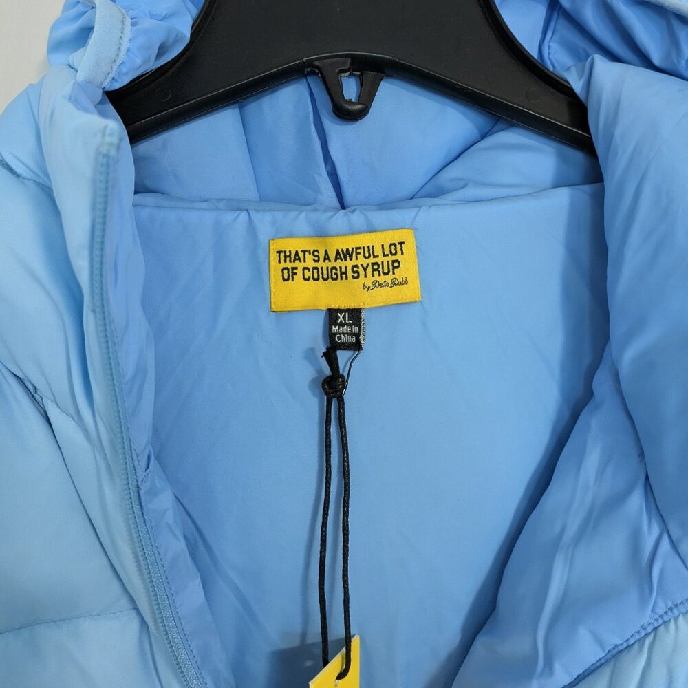 That's A Awful Lot of Cough Syrup 1/4 Zip Puffer - NWT - Picture 5 of 14